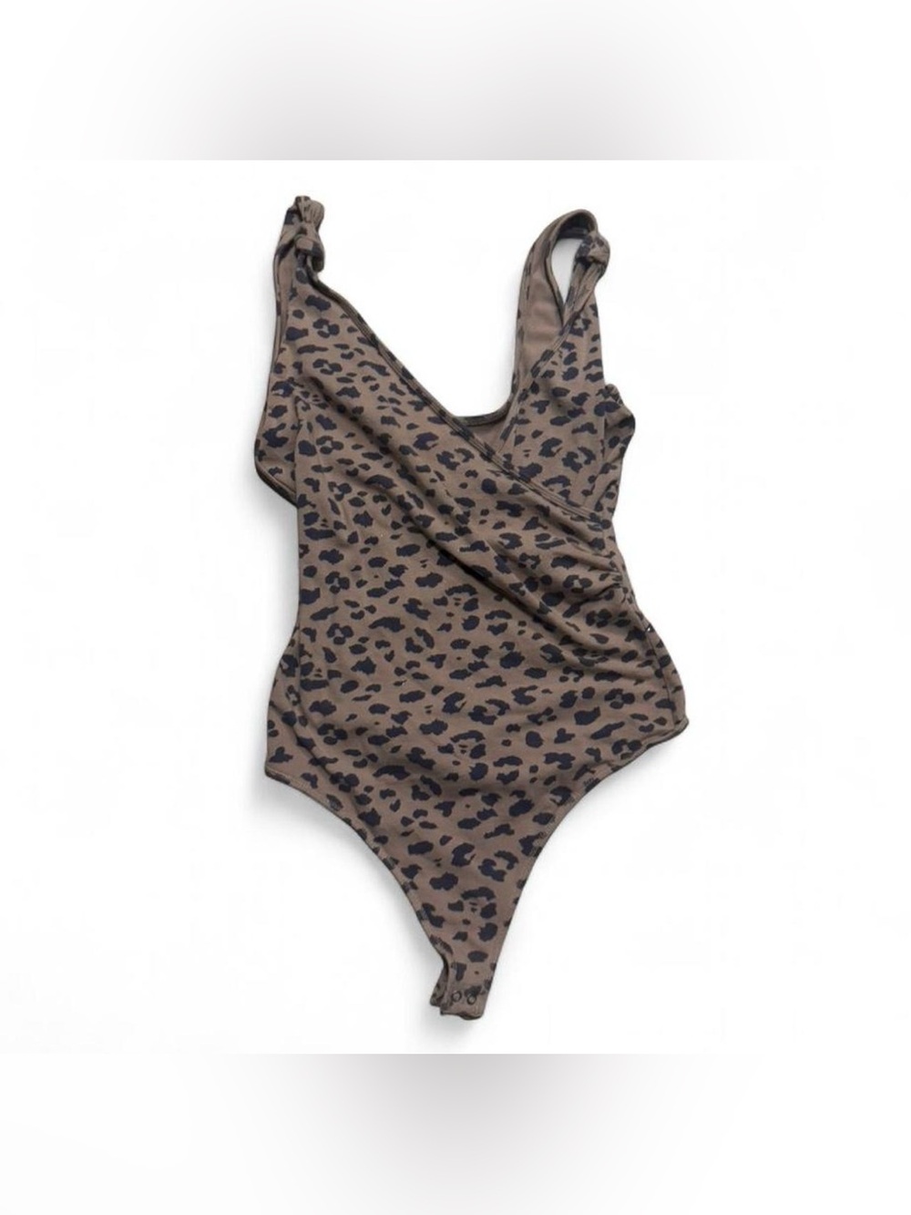 Abercrombie & Fitch Leopard Wrap Bodysuit